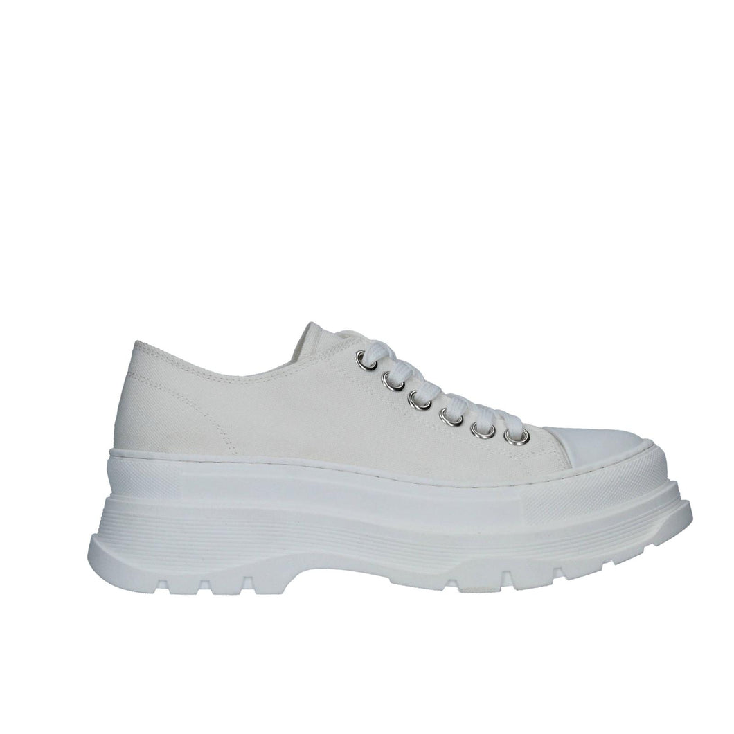 Sneakers con suola rialzata bianche