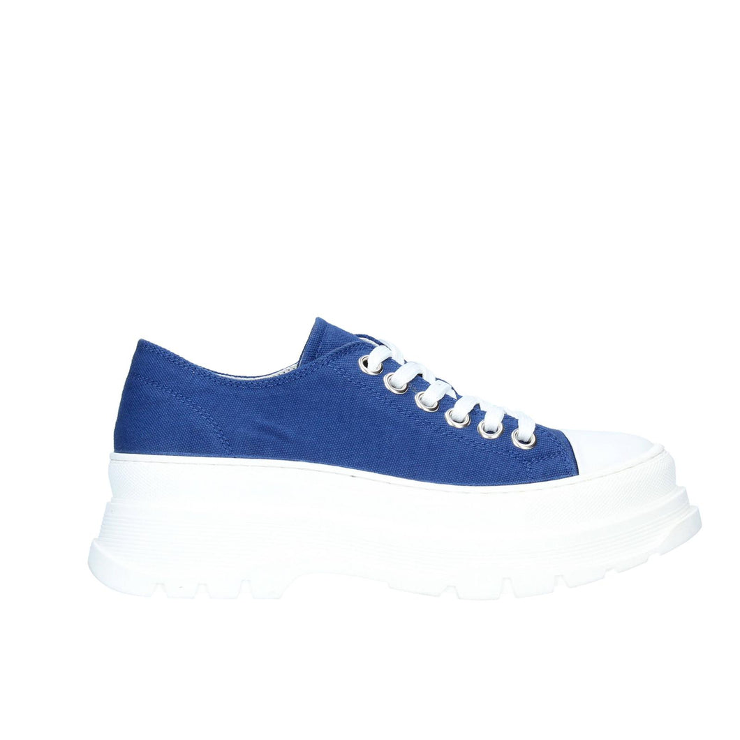 Sneakers con suola rialzata blu